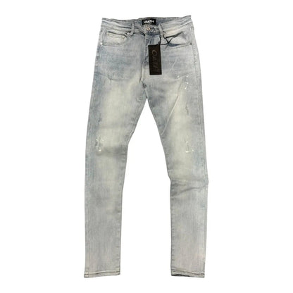 Oath Aurora Ice Blue Wash Jeans by Oath