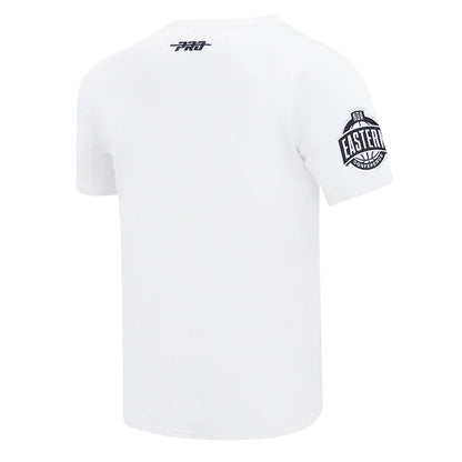 On Time Fashions white cotton t-shirt with NBA Eastern Conference logo on sleeve and PRO logo on back.
