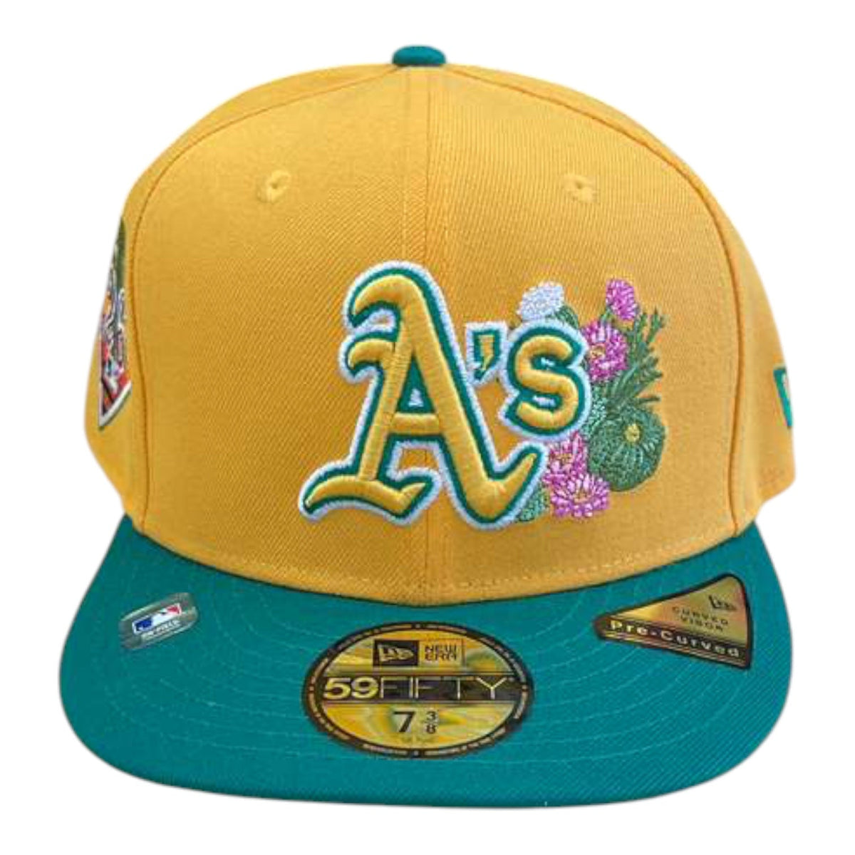 New Era Oakland Athletics 2026 Spring Training 59FIFTY fitted cap in Yellow and Green