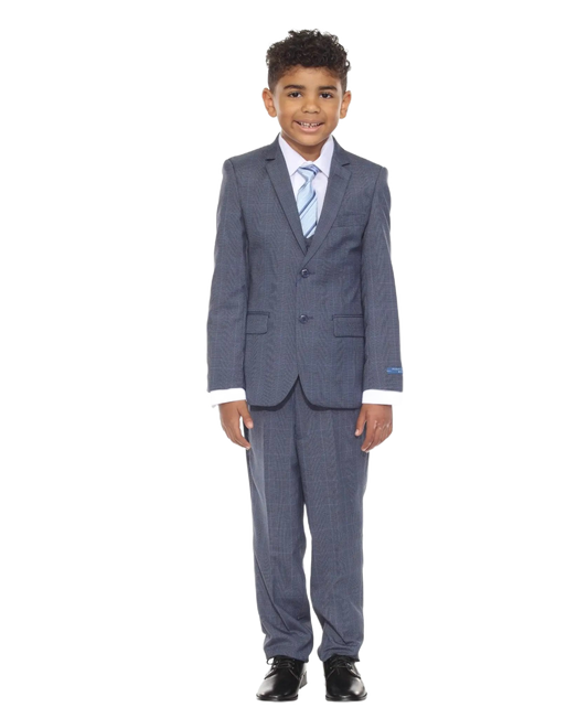 Perry Ellis Boy's 5pc Glenplaid Suit by Perry Ellis