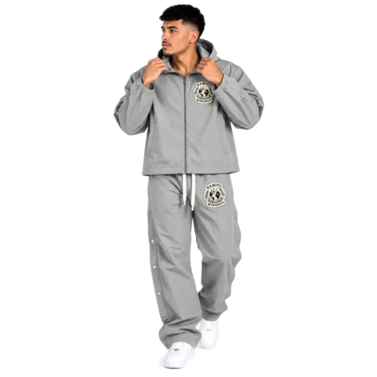 Kindred Chenille Patches Nylon Jacket & Pants Set