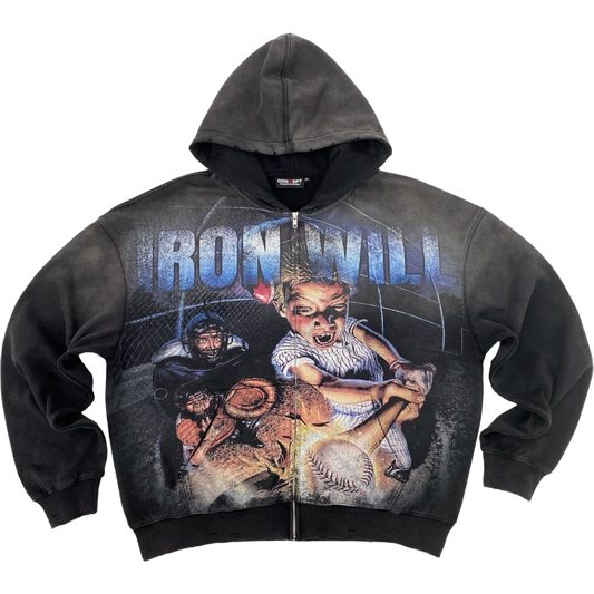Concept LA Iron Will 2.0 Hoodie in Black front view