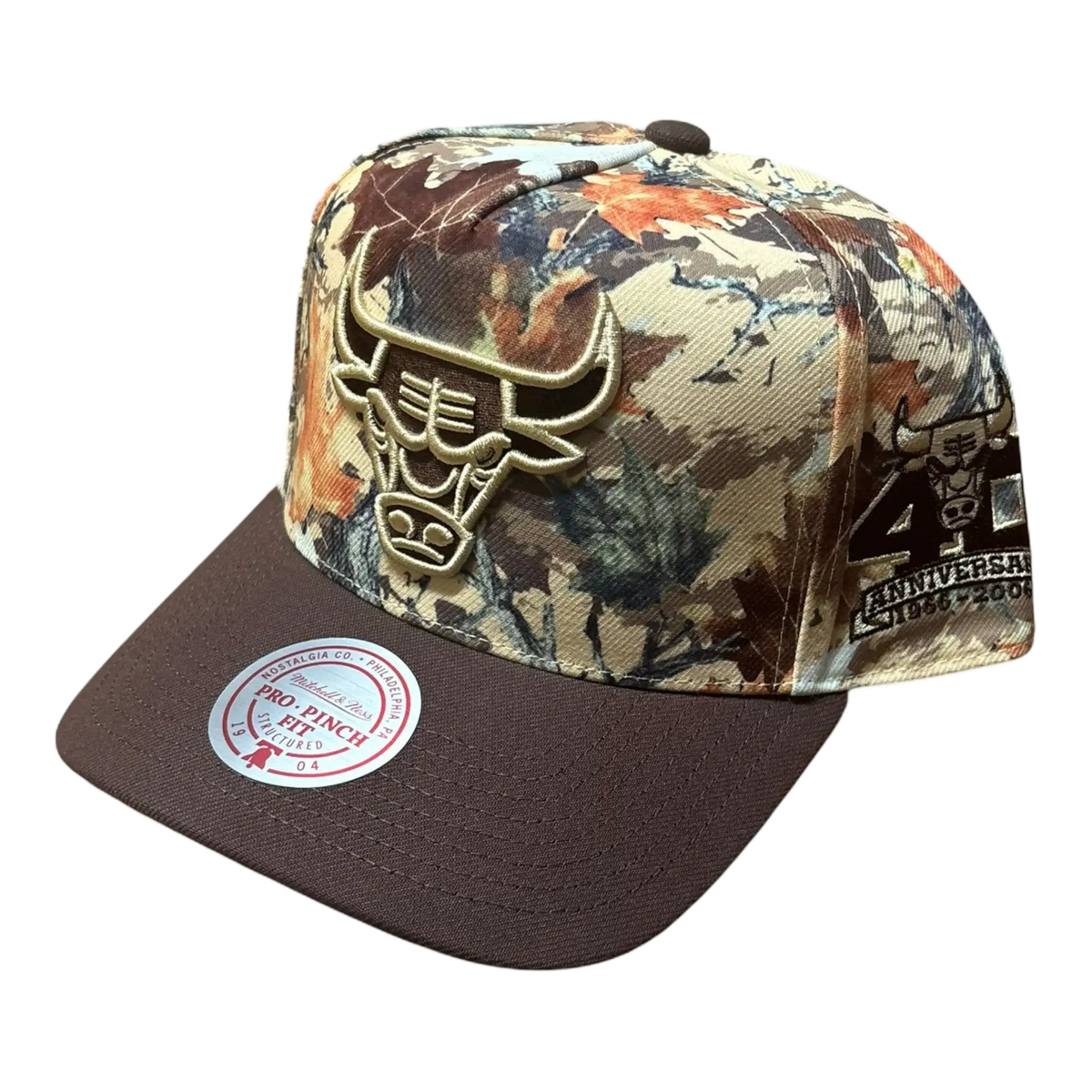 Mitchell & Ness Chicago Bulls Camo Leaf Pro Snapback by Mitchell & Ness