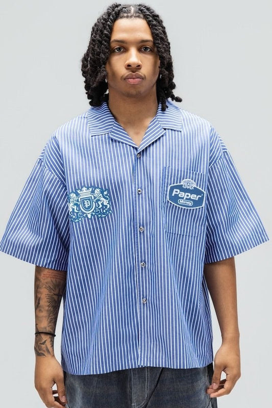 Paper Money Blue Collar Shirt