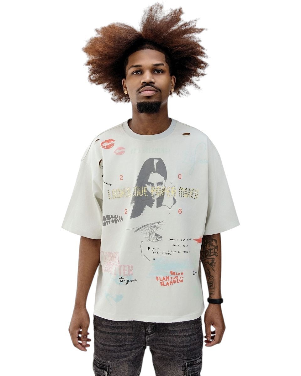 Paper Money Love Letter Tee from On Time Fashions – T-shirt by Paper Money, Birmingham AL’s 1 fashion store and premier destination for streetwear, suits, kids fashion, and big & tall