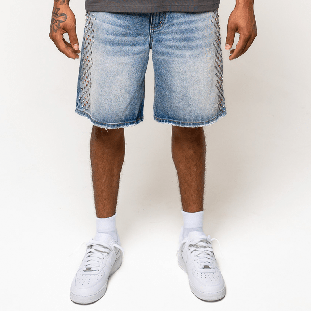 Paradise Lost Bliss Jorts from On Time Fashions â€“ by On Time Fashions Birmingham, Birmingham ALâ€™s 1 fashion store and premier destination for streetwear, suits, kids fashion, and big & tall