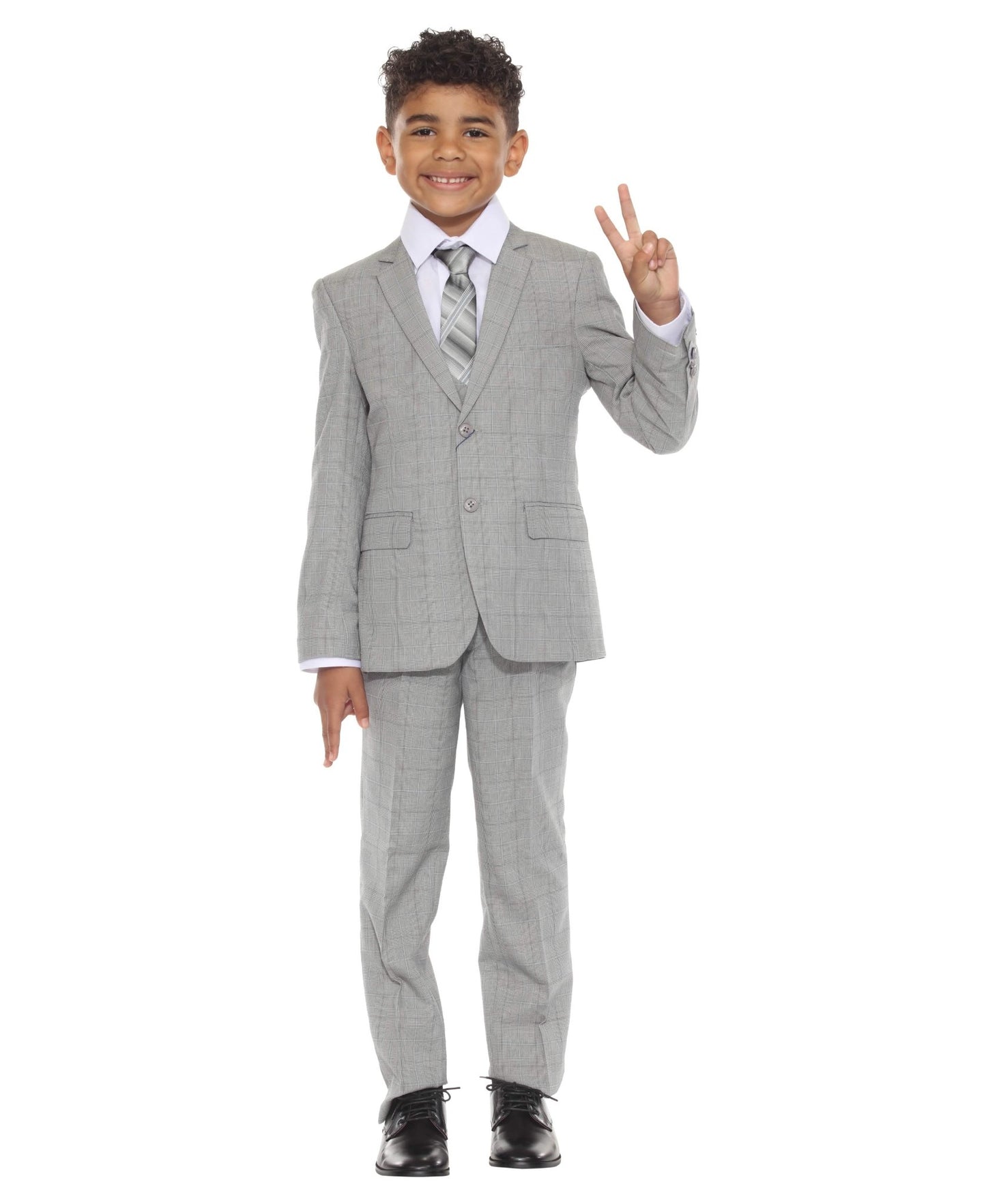 Perry Ellis Boy's 5pc Glenplaid Suit from On Time Fashions – Boys-Suits by Perry Ellis, Birmingham AL’s 1 fashion store and premier destination for streetwear, suits, kids fashion, and big & tall