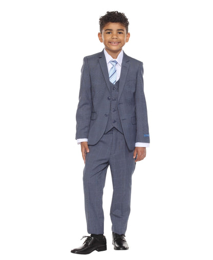 Perry Ellis Boy's 5pc Glenplaid Suit from On Time Fashions – Boys-Suits by Perry Ellis, Birmingham AL’s 1 fashion store and premier destination for streetwear, suits, kids fashion, and big & tall