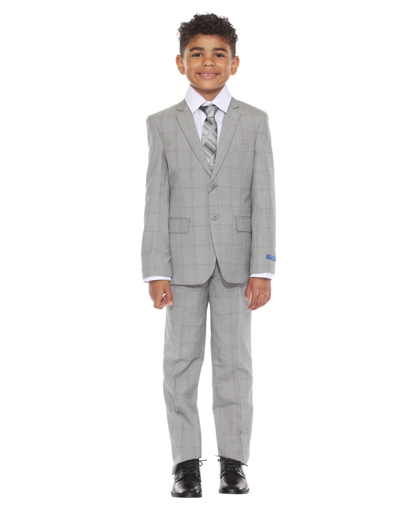 Perry Ellis Boy's 5pc Glenplaid Suit from On Time Fashions – Boys-Suits by Perry Ellis, Birmingham AL’s 1 fashion store and premier destination for streetwear, suits, kids fashion, and big & tall