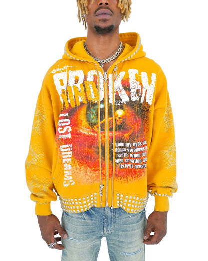 Preme Broken Mind Zip Hoodie from On Time Fashions – Hoodie by Preme, Birmingham AL’s 1 fashion store and premier destination for streetwear, suits, kids fashion, and big & tall
