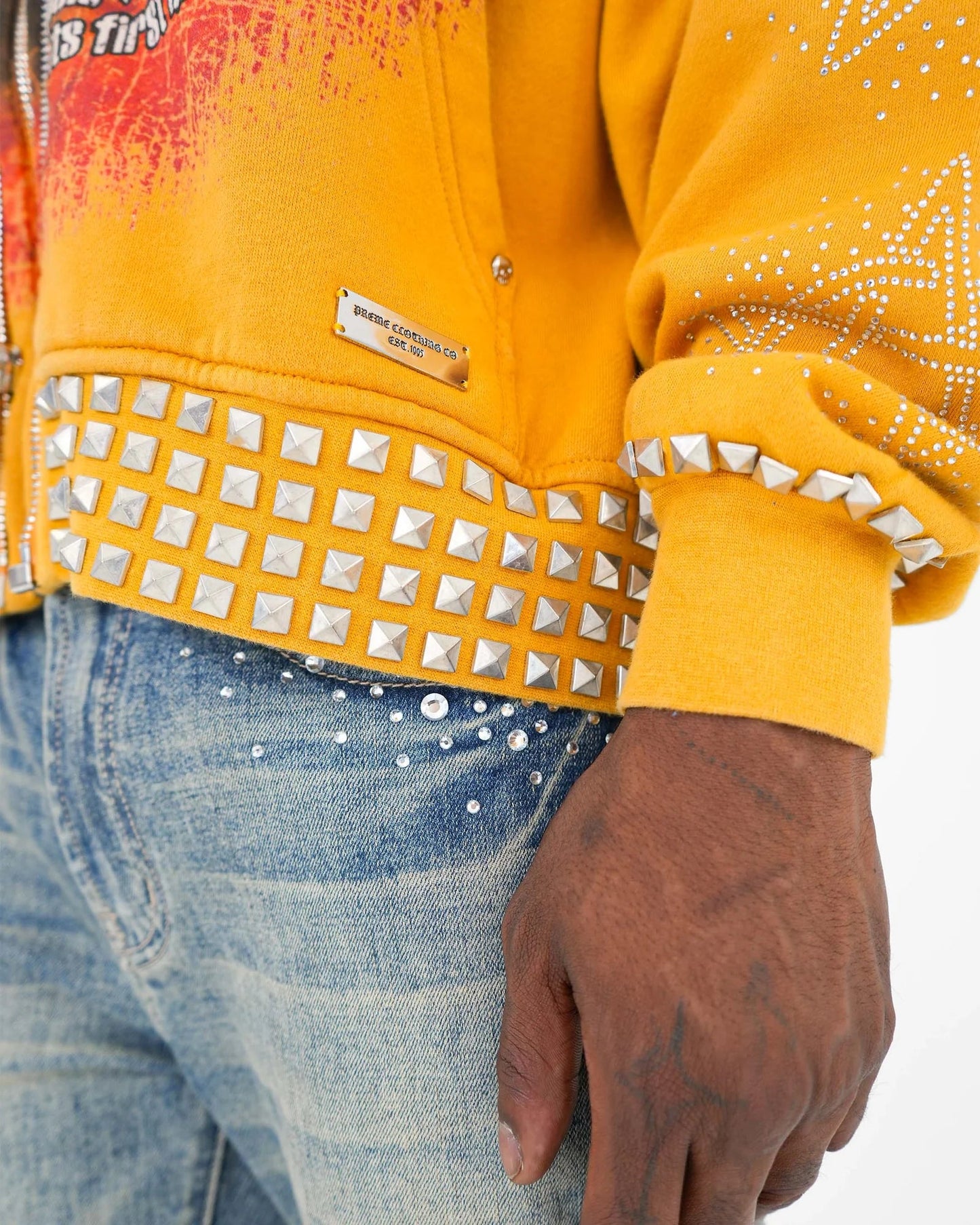 Preme Broken Mind Zip Hoodie from On Time Fashions – Hoodie by Preme, Birmingham AL’s 1 fashion store and premier destination for streetwear, suits, kids fashion, and big & tall