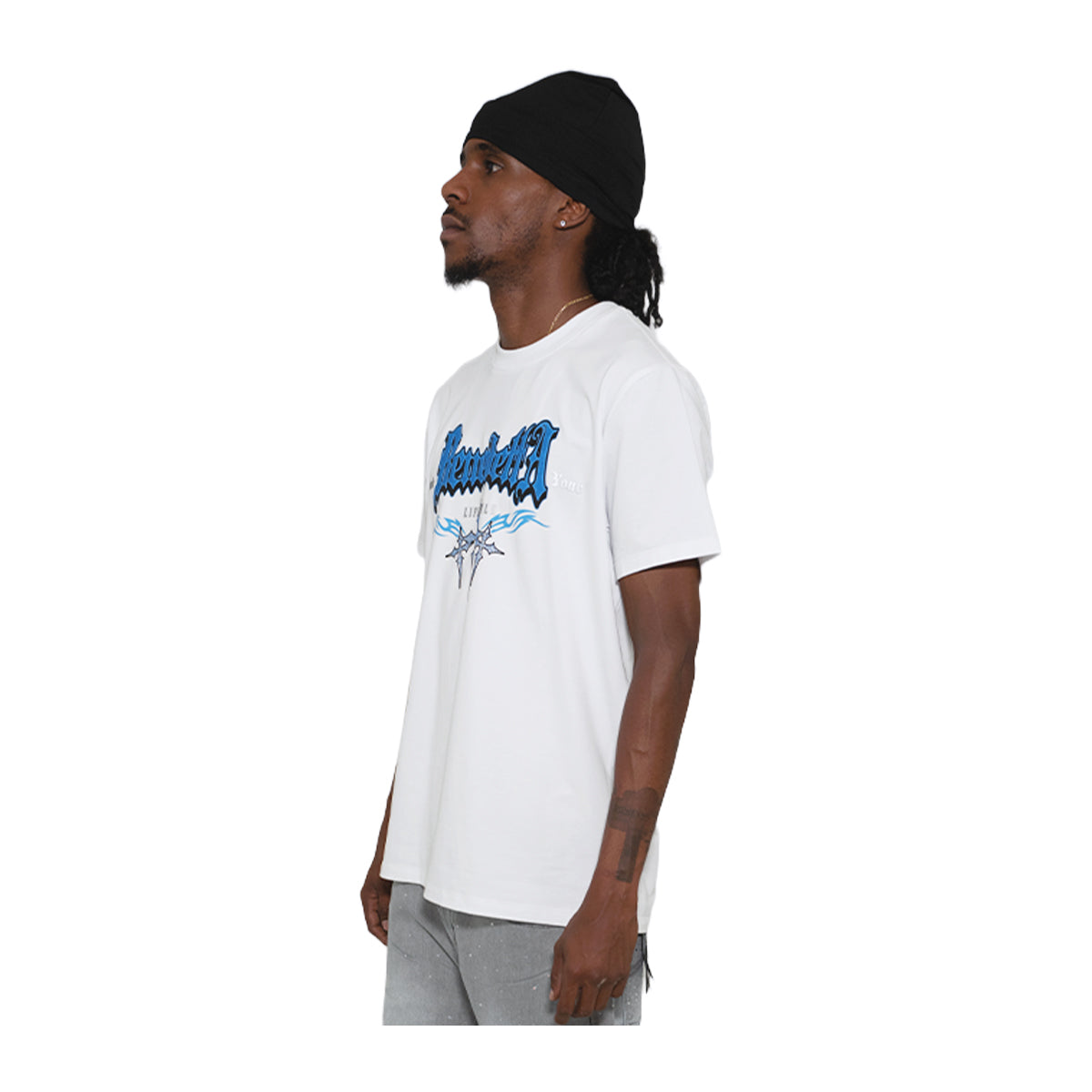 Premium Milano Faith Prevails Tee CT262-106 - White - model view