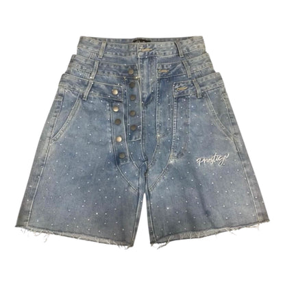 Prestige Triple Waisted Jorts from On Time Fashions – Shorts by Prestige, Birmingham AL’s 1 fashion store and premier destination for streetwear, suits, kids fashion, and big & tall