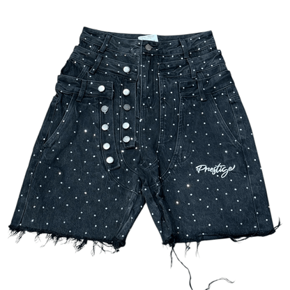 Prestige Triple Waisted Jorts from On Time Fashions – Shorts by Prestige, Birmingham AL’s 1 fashion store and premier destination for streetwear, suits, kids fashion, and big & tall