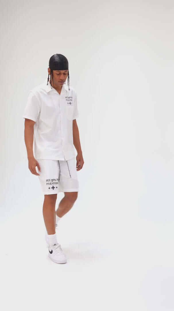 Jordan Craig white See You in Paradise Mechanic Set, available at On Time Fashions in Birmingham, AL. Shop online or in-store.