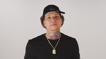 King Ice Christ Head Necklace
