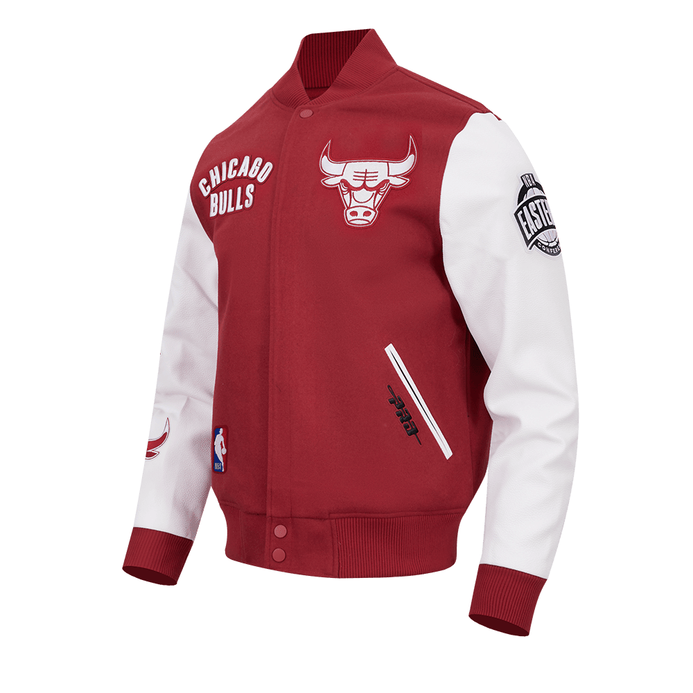Pro Standard Chicago Bulls All Pro Wool Varsity Jacket – Red/White