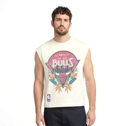 Pro Standard Chicago Bulls Paradise Cut Off Shirt from On Time Fashions – tee by Pro Standard, Birmingham AL’s 1 fashion store and premier destination for streetwear, suits, kids fashion, and big & tall
