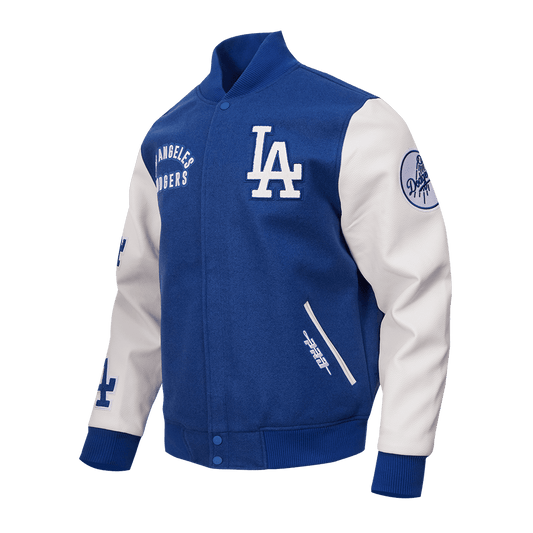 Pro Standard Los Angeles Dodgers All Pro Wool Varsity Jacket – Dodger Blue/White