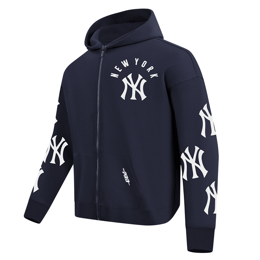 Pro Standard New York Yankees All Pro Full-Zip Hoodie – Midnight Navy
