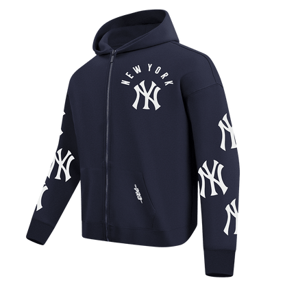 Pro Standard New York Yankees All Pro Full-Zip Hoodie – Midnight Navy