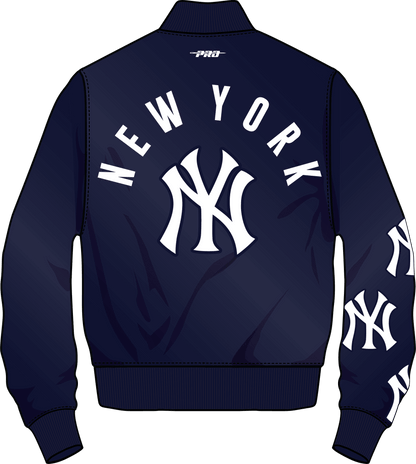 Pro Standard New York Yankees All Pro Satin Jacket – Navy