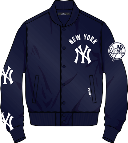 Pro Standard New York Yankees All Pro Satin Jacket – Navy