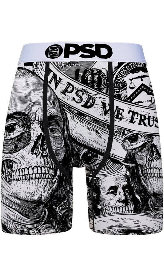 PSD Cursed Money Boxer Briefs from On Time Fashions – Boxer Briefs by PSD, Birmingham AL’s 1 fashion store and premier destination for streetwear, suits, kids fashion, and big & tall