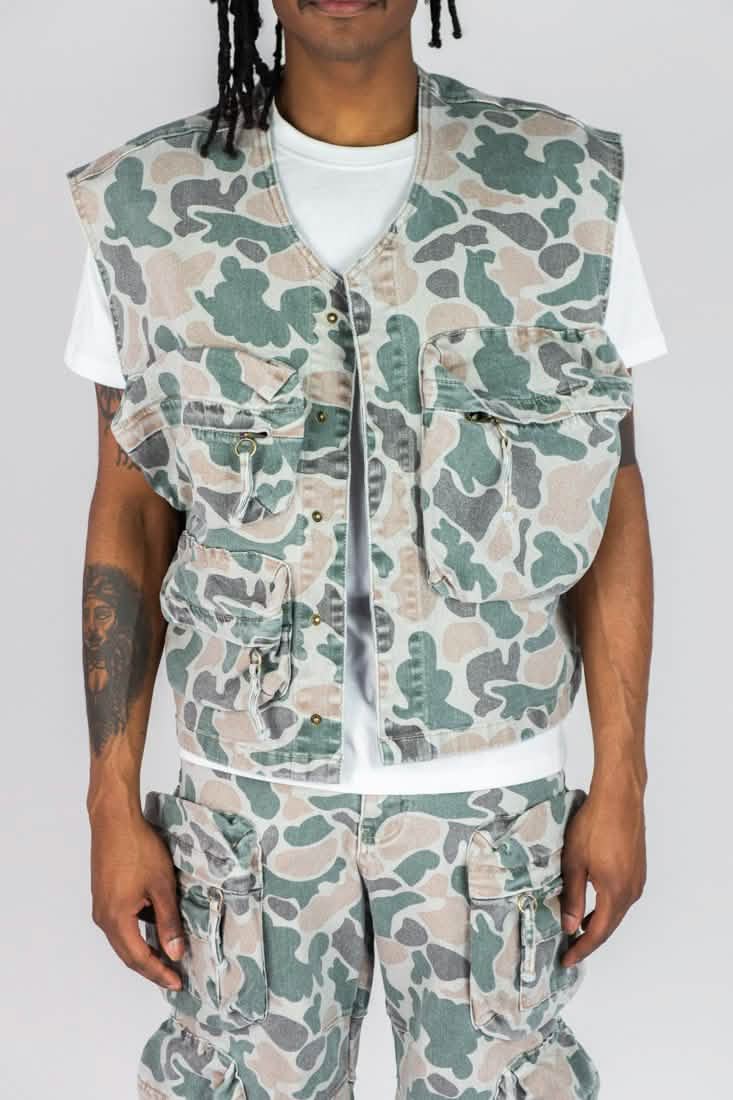 R3BEL Camo Vest from On Time Fashions – by On Time Fashions Birmingham, Birmingham AL’s 1 fashion store and premier destination for streetwear, suits, kids fashion, and big & tall