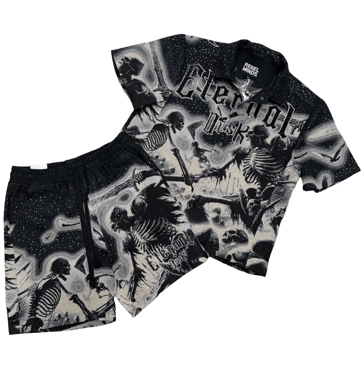 Rebel Minds Eternal Dusk Tapestry Short Set by Rebel Minds