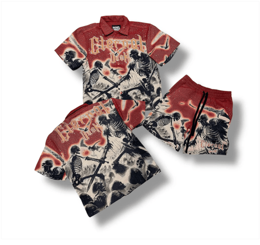 Rebel Minds Eternal Dusk Tapestry Short Set by Rebel Minds