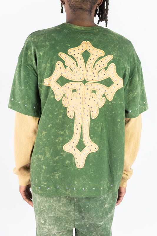 Rebel Minds Faith Layered Tee from On Time Fashions – tee by Rebel Minds, Birmingham AL’s 1 fashion store and premier destination for streetwear, suits, kids fashion, and big & tall