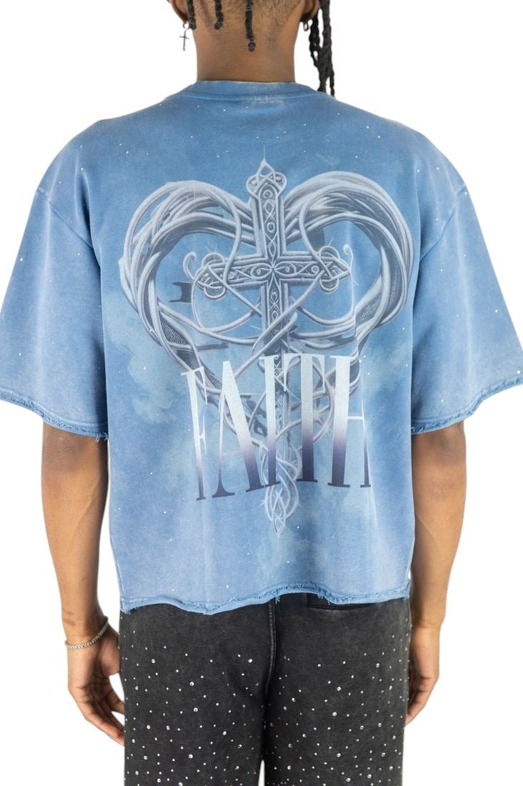 Rebel Minds Faith Medusa Crop Tee from On Time Fashions – T-shirt by Rebel Minds, Birmingham AL’s 1 fashion store and premier destination for streetwear, suits, kids fashion, and big & tall