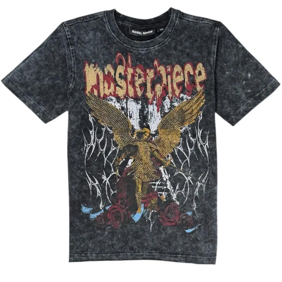 Rebel Minds Masterpiece Angel Crop Tee by Rebel Minds