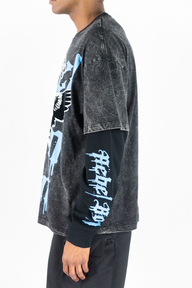 Rebel Minds Paradise Angel Layered Tee from On Time Fashions – tee by Rebel Minds, Birmingham AL’s 1 fashion store and premier destination for streetwear, suits, kids fashion, and big & tall
