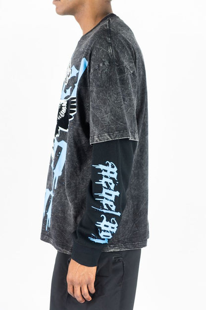 Rebel Minds Paradise Angel Layered Tee from On Time Fashions – tee by Rebel Minds, Birmingham AL’s 1 fashion store and premier destination for streetwear, suits, kids fashion, and big & tall
