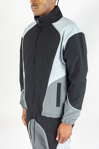 Rebel Minds Ripstop Nylon Colorblock Set from On Time Fashions – Nylon Set by Rebel Minds, Birmingham AL’s 1 fashion store and premier destination for streetwear, suits, kids fashion, and big & tall