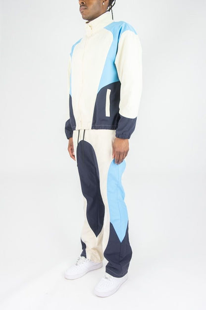 Rebel Minds Ripstop Nylon Colorblock Set from On Time Fashions – Nylon Set by Rebel Minds, Birmingham AL’s 1 fashion store and premier destination for streetwear, suits, kids fashion, and big & tall