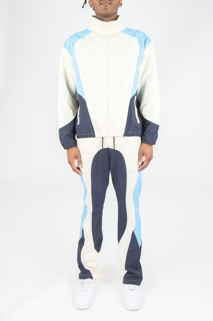 Rebel Minds Ripstop Nylon Colorblock Set from On Time Fashions – Nylon Set by Rebel Minds, Birmingham AL’s 1 fashion store and premier destination for streetwear, suits, kids fashion, and big & tall