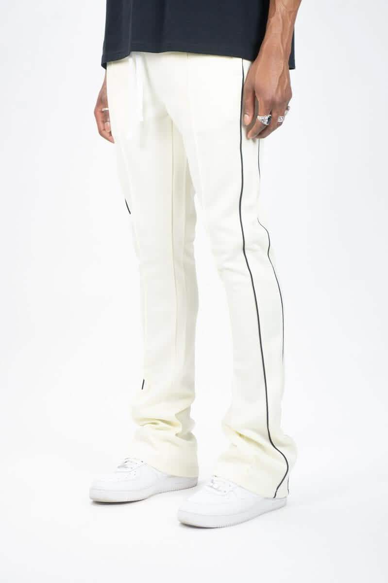 Rebel Minds Stacked Track Pants from On Time Fashions – Track Pants by Rebel Minds, Birmingham AL’s 1 fashion store and premier destination for streetwear, suits, kids fashion, and big & tall