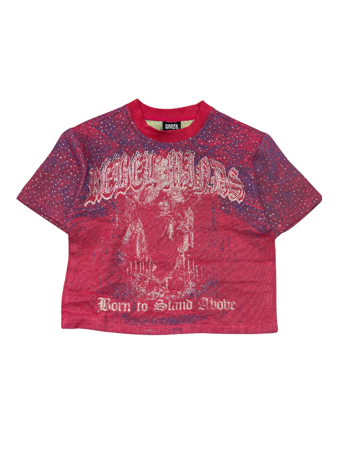 Rebel Minds Stand Alone Tapestry Tee - Hot Pink - front view