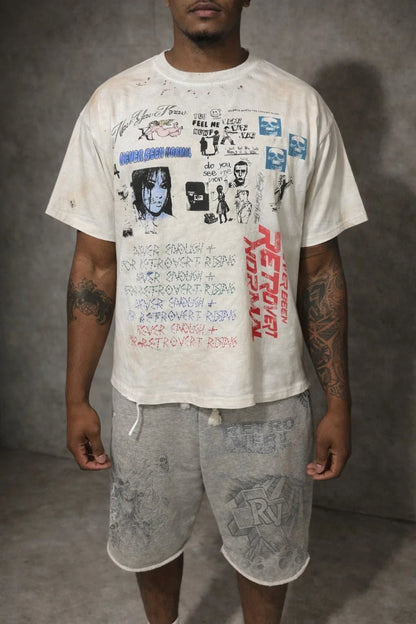 Retrovert Rhinestone Never Enough T-Shirt from On Time Fashions – T-shirt by Retrovert, Birmingham AL’s 1 fashion store and premier destination for streetwear, suits, kids fashion, and big & tall