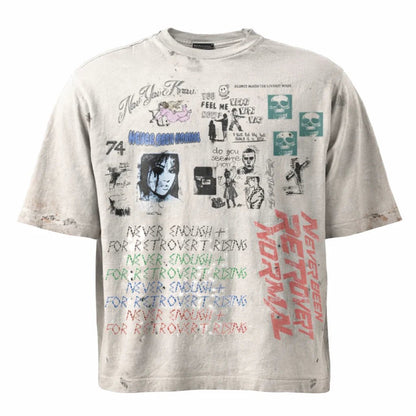 Retrovert Rhinestone Never Enough T-Shirt from On Time Fashions – T-shirt by Retrovert, Birmingham AL’s 1 fashion store and premier destination for streetwear, suits, kids fashion, and big & tall