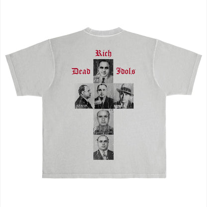 Rich Dead Idols The Untouchable Al Capone Tee - Grey - back view