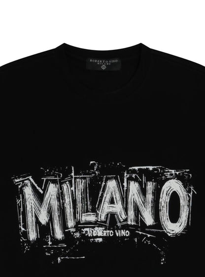 Robert Vino "Milano" Front Tee from On Time Fashions – T-shirt by Robert Vino Milano, Birmingham AL’s 1 fashion store and premier destination for streetwear, suits, kids fashion, and big & tall