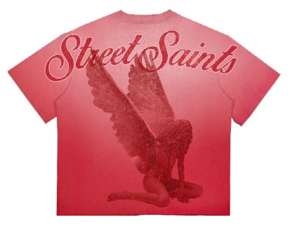 Roku Studio Gallery Tee in Red, back view