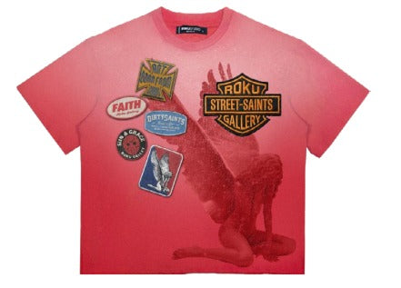 Roku Studio Gallery Tee in Red, front view