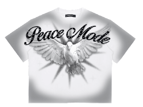 Roku Studio Peace Airbrush Boxy Tee by Roku Studio