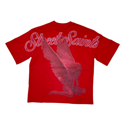 Roku Studio Gallery Tee in Red, back view