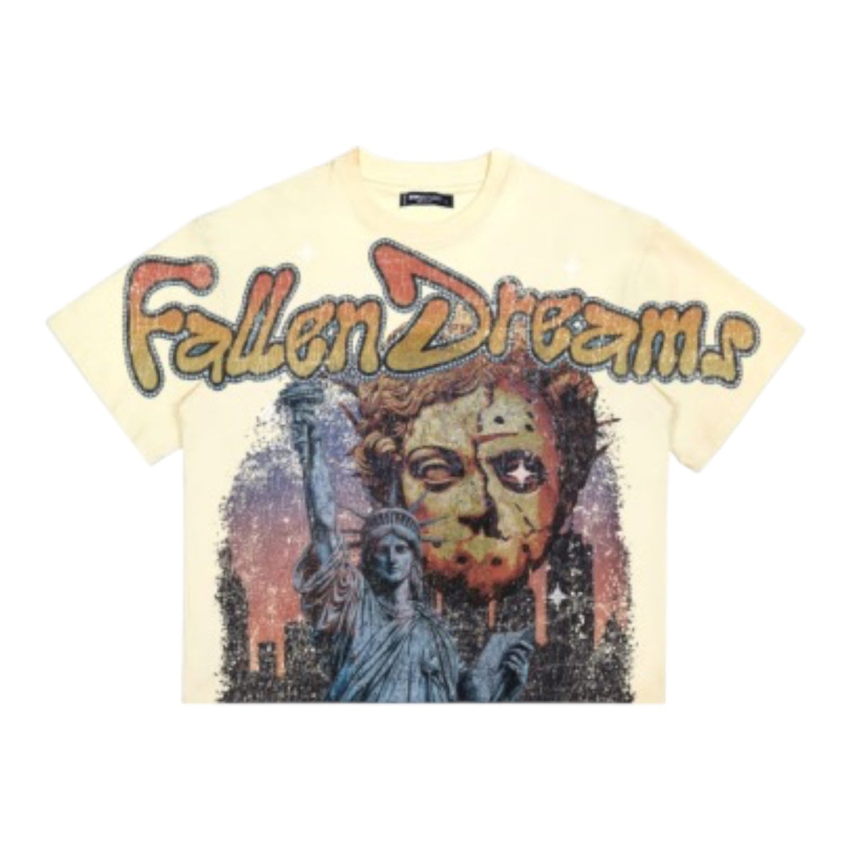 Roku Studio Fallen Dreams Boxy Tee — Egg Shell